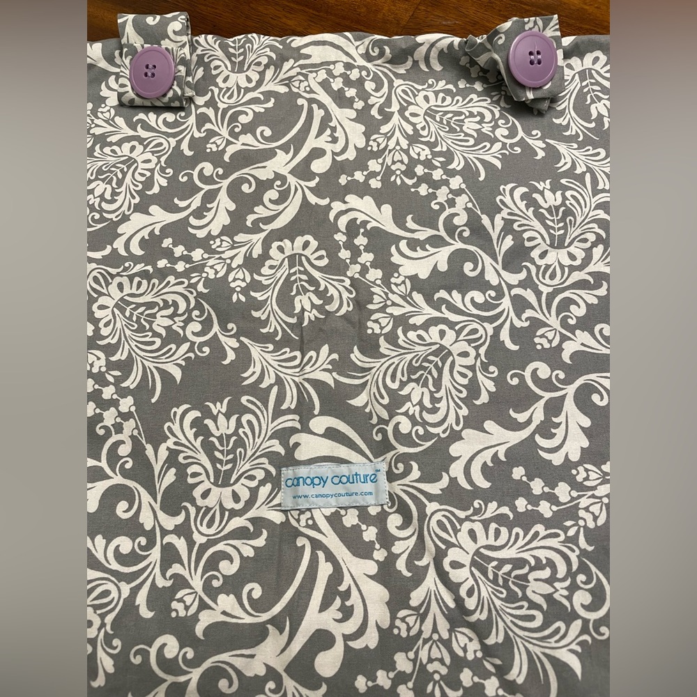 Gray/Purple Car Seat Cover- CanopyCouture Belle